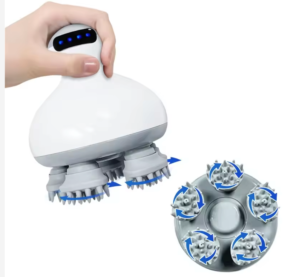 Cordless Electric Scalp Massager Handheld 2 Speeds